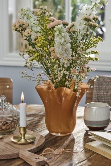 Ib Laursen Kerzenhalter Messing niedrig