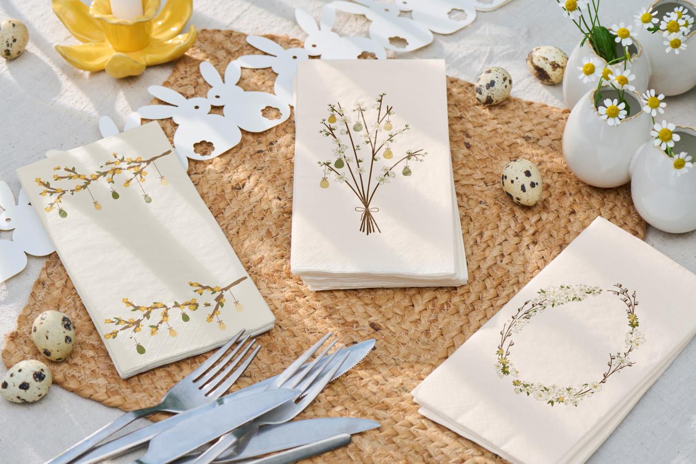 Papier Servietten Ostergirlande