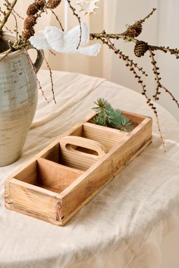 IB Laursen Kiste mit 4 Fächern und Quergriff UNIKA