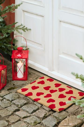 Ib Laursen Türmatte rote Herzen