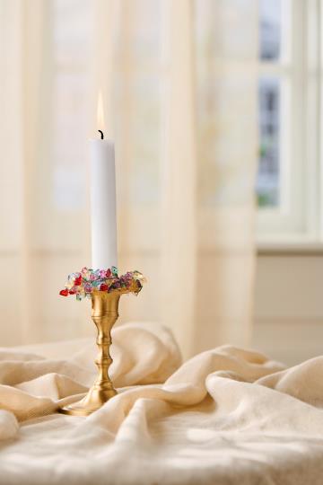 Ib Laursen Kerzenhalter Messing hoch