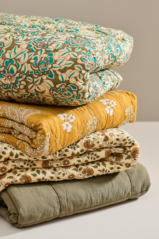 Ib Laursen Vintage Quilt eucalyptus green