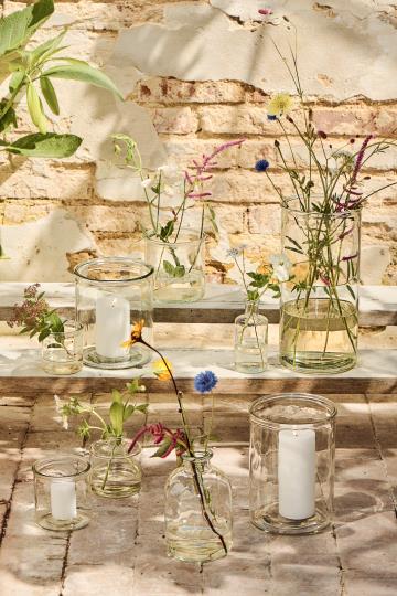 Ib Laursen Topf Hannah klares zylindrisches Glas