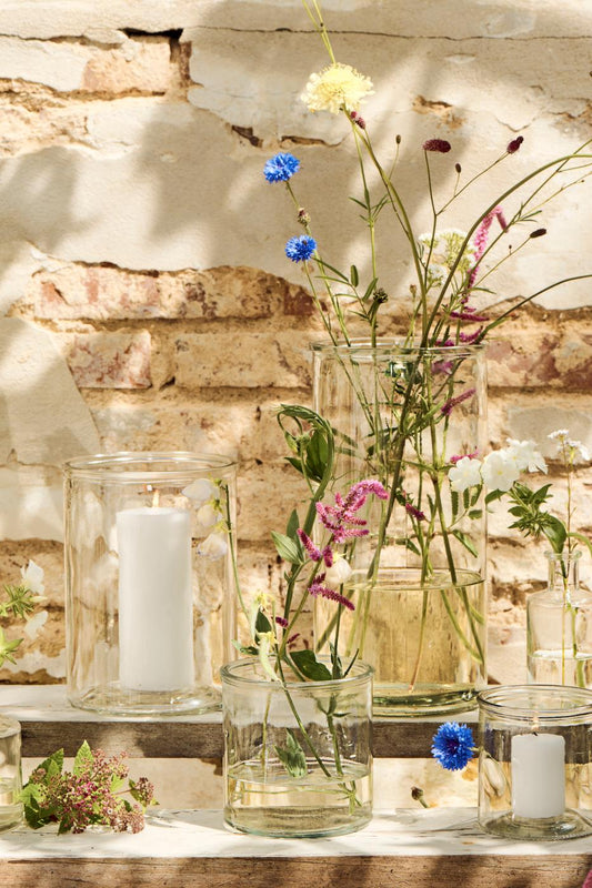 Ib Laursen Vase Hannah klares zylindrisches Glas