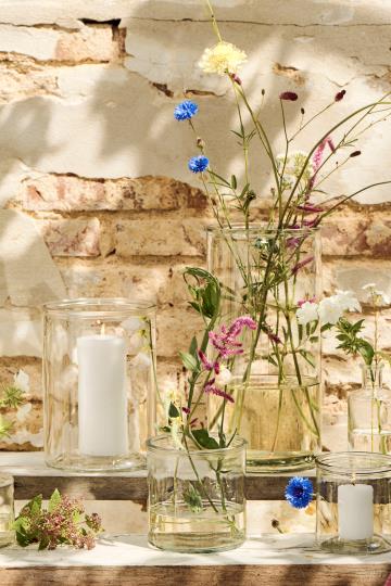 Ib Laursen Topf Hannah klares zylindrisches Glas