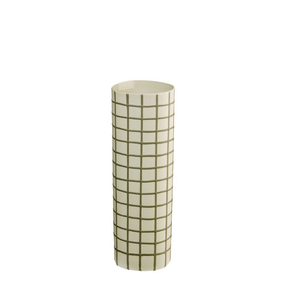 ASA Vase, olive squares