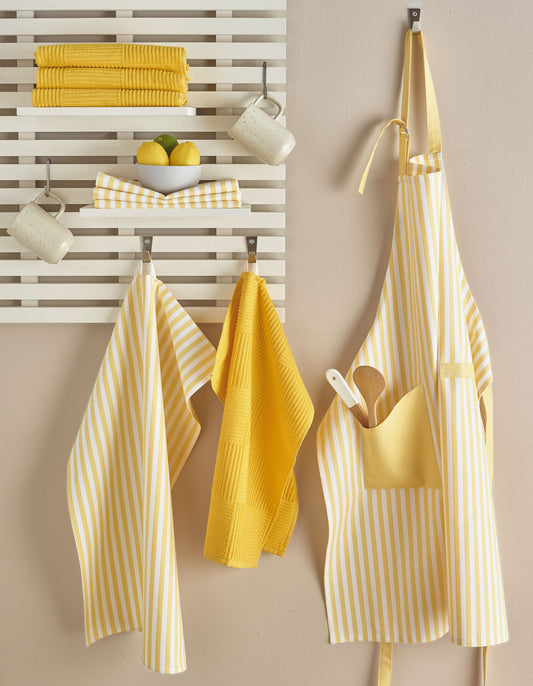 Geschirrtuch Adam 50x70 cm gelb/weiß