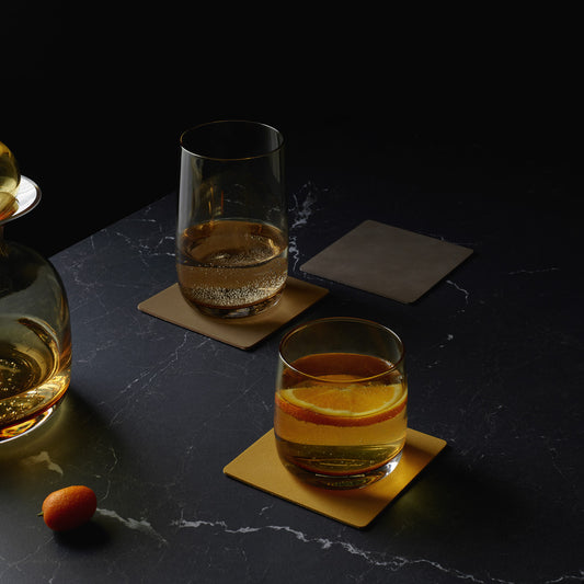 Coaster-Soft-Leather-Glas-Amber
