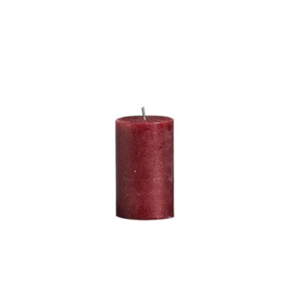 Cylinderkerze Rusti weinrot 6,8 Ø 8h