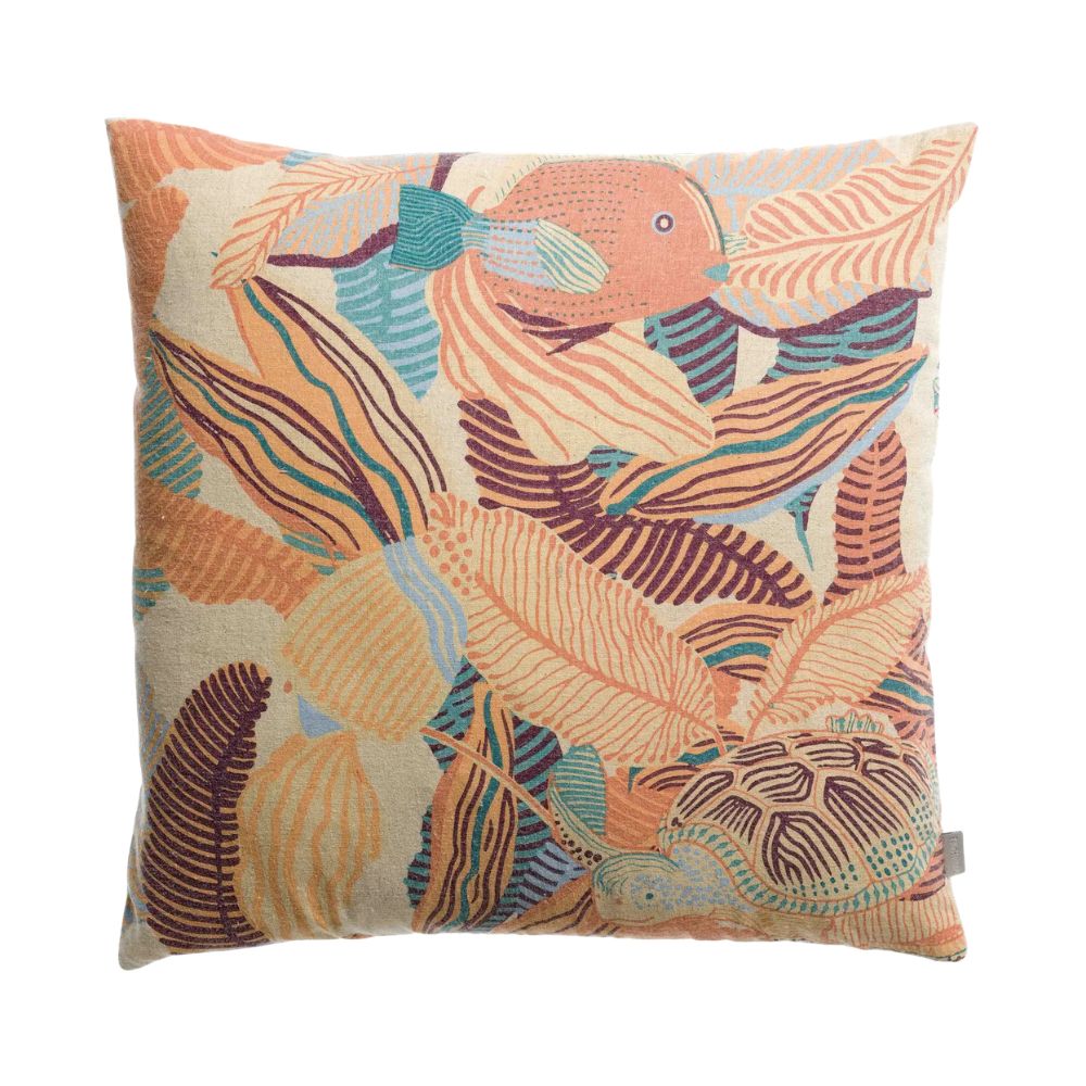 Dori Kissen mit Papaya-Motiv 45 x 45 cm