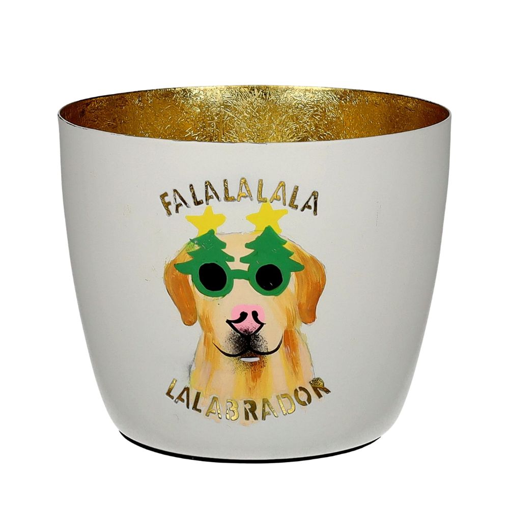 Giftcompany, Windlicht, M, Motiv: FALALA LALABRADOR