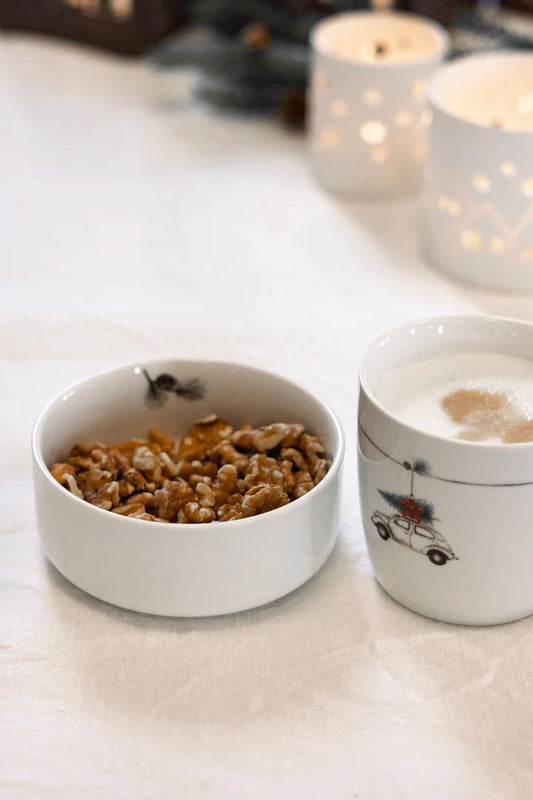 Sögne Home Schale weiß Weihnachten klein