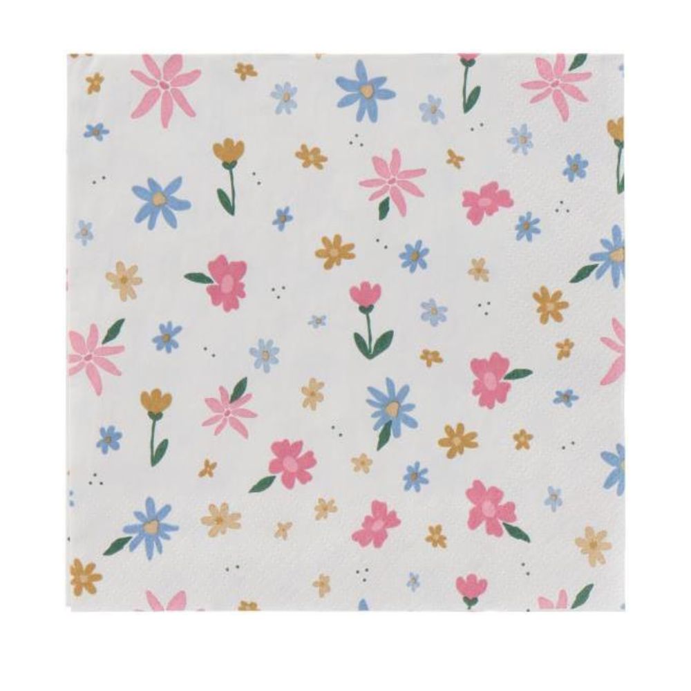 Ib Laursen Serviette 16,5x16,5 cm Blumenfreude 20 Stck/Pck