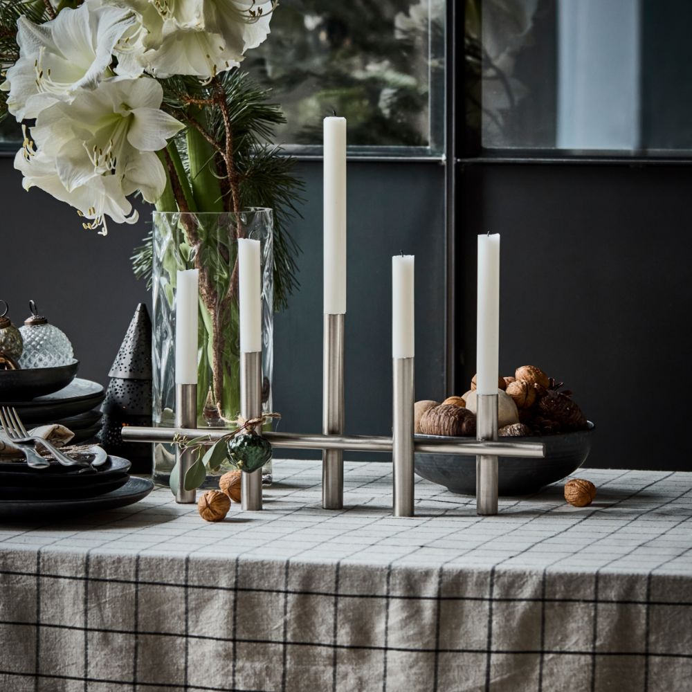 House Doctor Kerzenhalter Antique Silber Klein