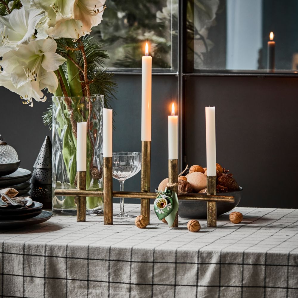 House Doctor Kerzenhalter Antique Messing Klein