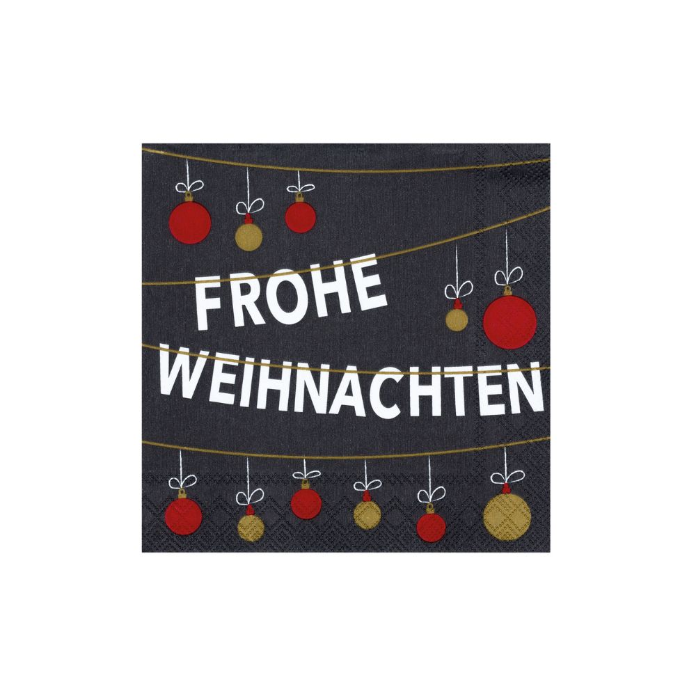 Räder Cocktailserviette Weihnachtskugeln