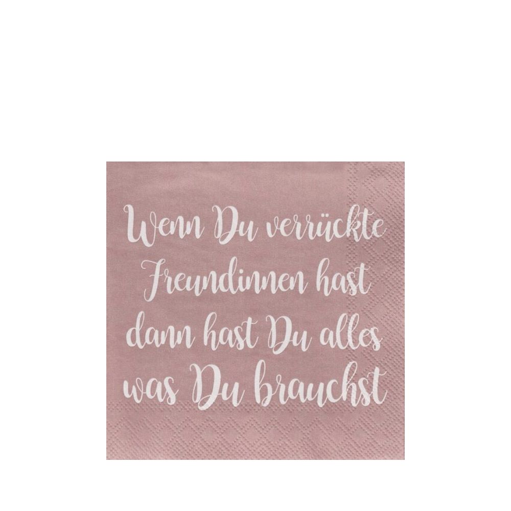 Räder Cocktailserviette Wenn du verrückte