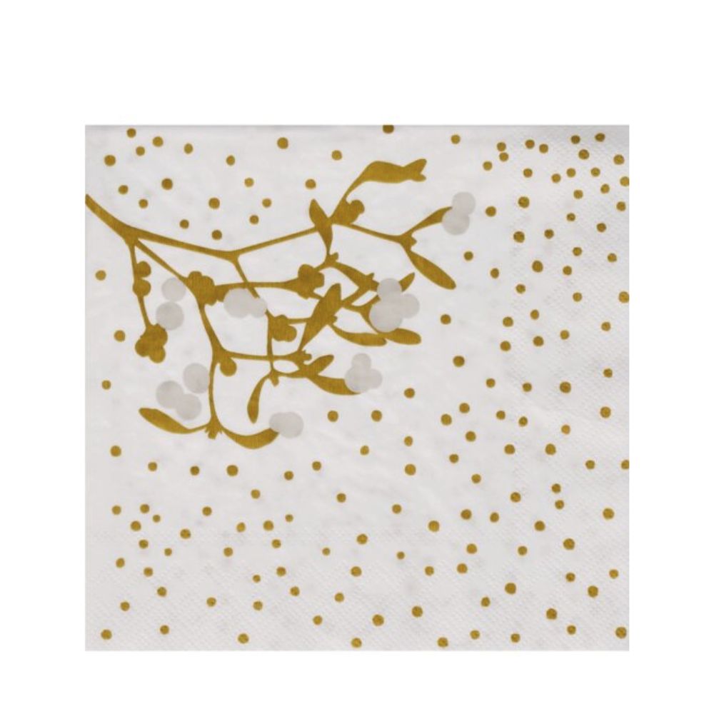 Räder Serviette 33x33cm, Mistelzweig