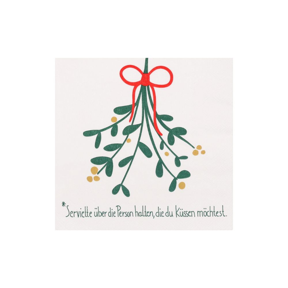 Räder Serviette Mistelzweig