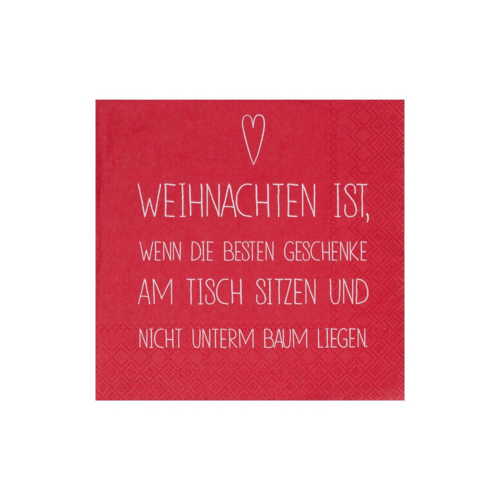 Räder Serviette Weihnachten ist..