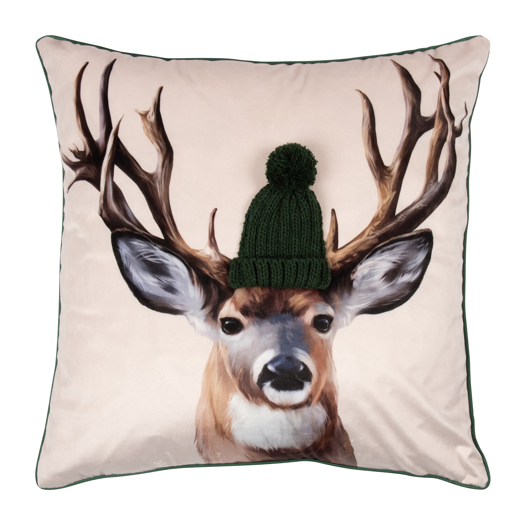 Pad Kissen Reindeer Green 50x50 cm – Das Wohngut