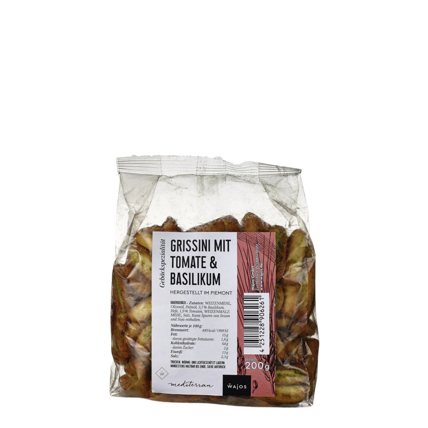 Wajos Grissini mit Tomate & Basilikum 200 g