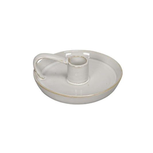 Kerzenhalter Creme braun