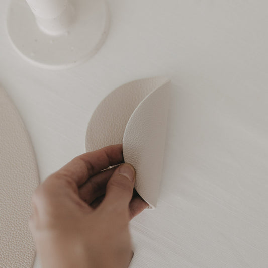 Eulenschnitt Wendbare Untersetzer Rundum glücklich 2er Set Creme