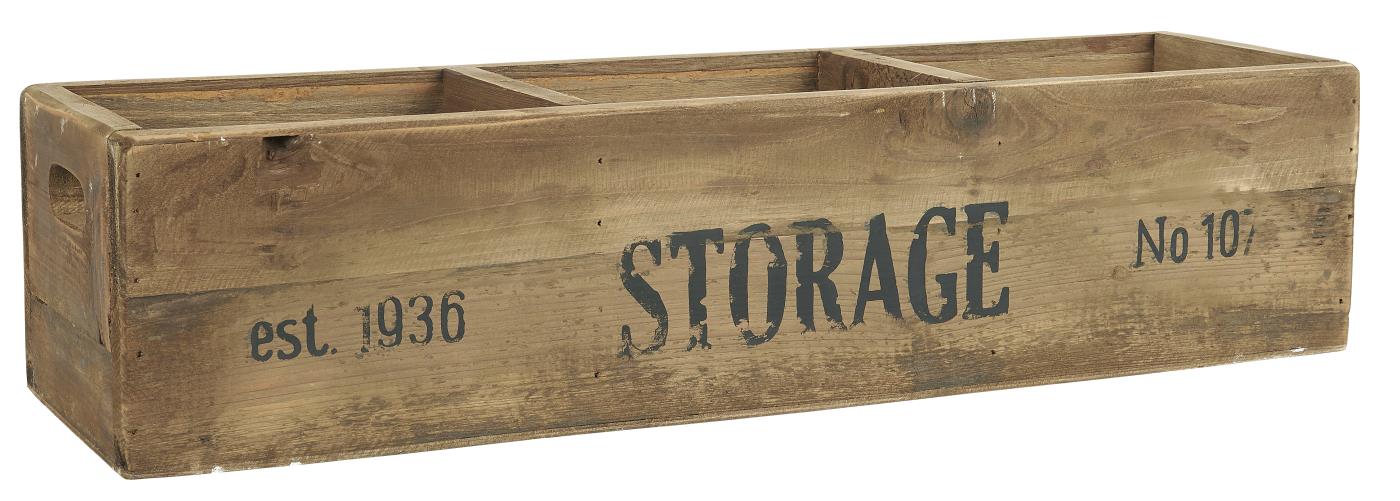 beschriftung aufbewahrung Kistensatz w/3 Fächern w/Text STORAGE – Das Wohngut