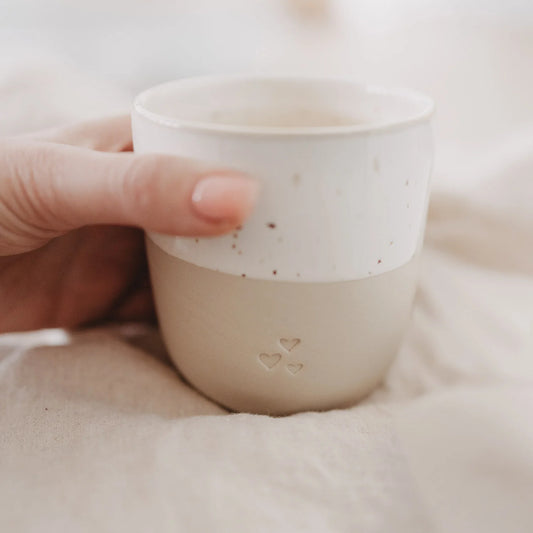 Eulenschnitt Becher Herzen