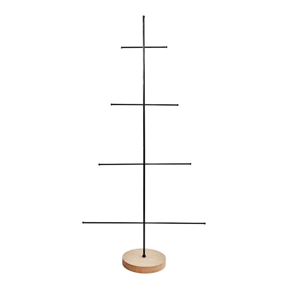 Rico Design Metall Tannenbaum mit Holzsockel, groß – Das Wohngut