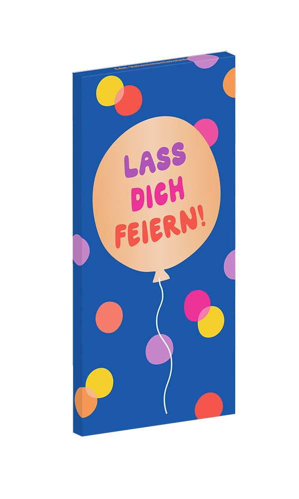 Grafik Werkstatt Schokolade Lass dich feiern! 80g