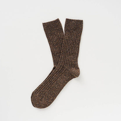 KLUE Seide und Wolle DUST STAR Socken | Schokoladen Dunkelbraun
