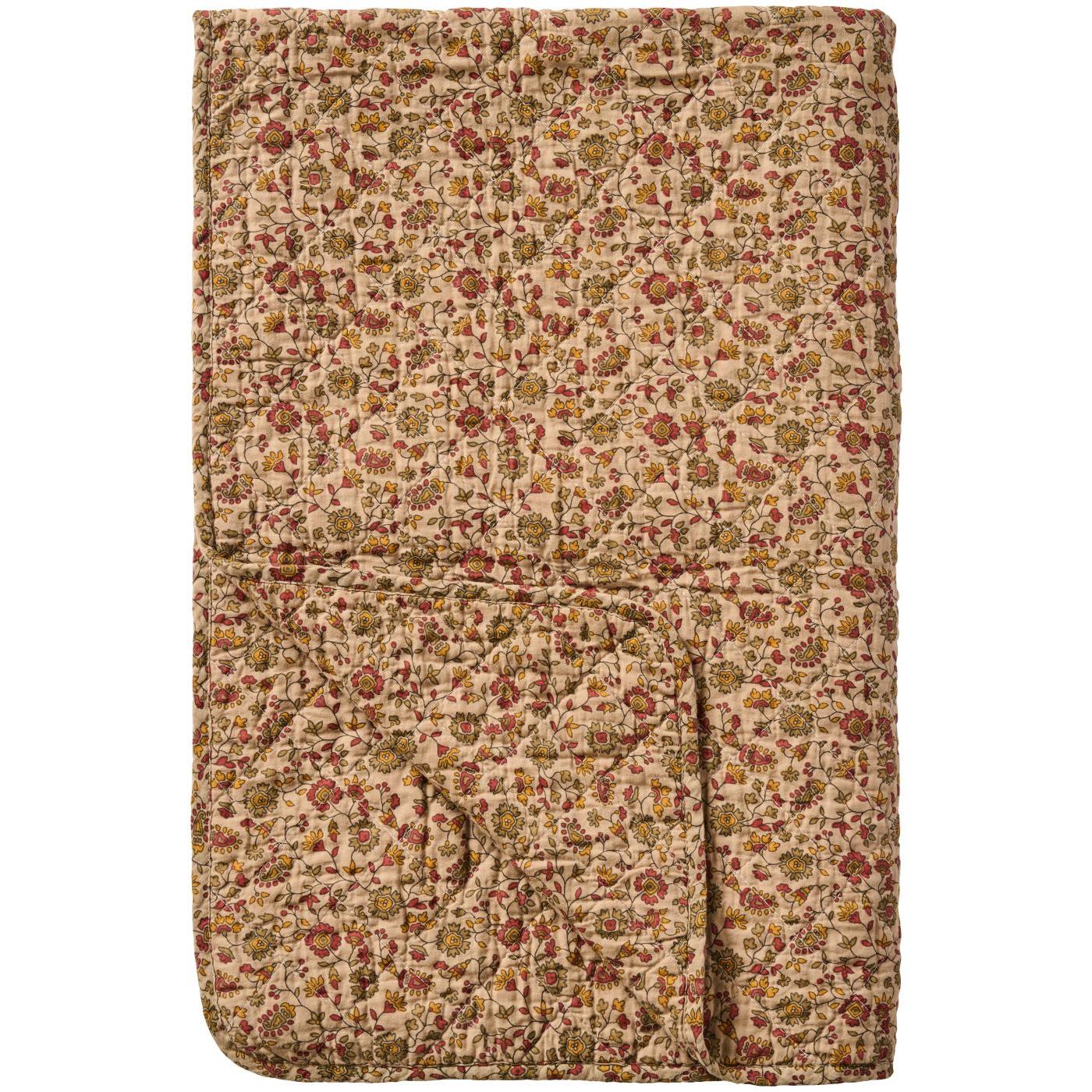 Ib Laursen Quilt braun, rot, orange