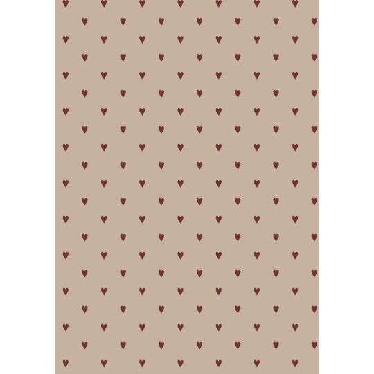 Ib Laursen Geschenkpapier rote Herzen 5 m/Rolle