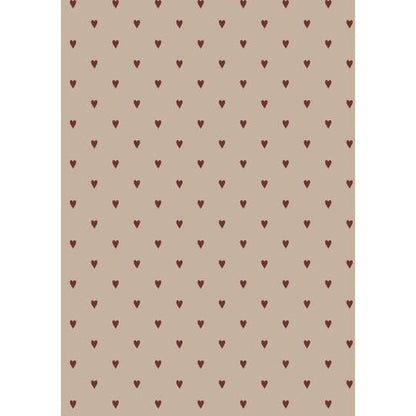 Ib Laursen Geschenkpapier rote Herzen 5 m/Rolle