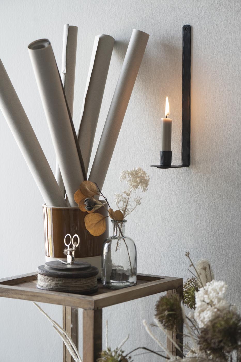 Ib Laursen Kerzenhalter Wand schwarz – Das Wohngut