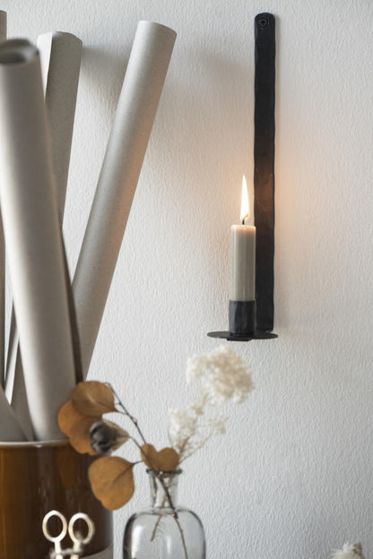 Ib Laursen Kerzenhalter Wand schwarz