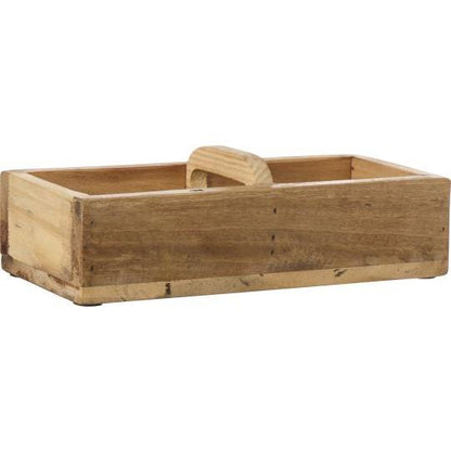 Ib Laursen Holzkiste mit 2 Fächern und Quergriff UNIKA