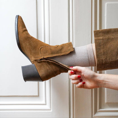 KLUE Glitter-Lurex-Socken aus umweltfreundlichem Lyocell | Mondlicht