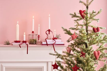 Kerzenhalter f/2,2 cm Kerze rot