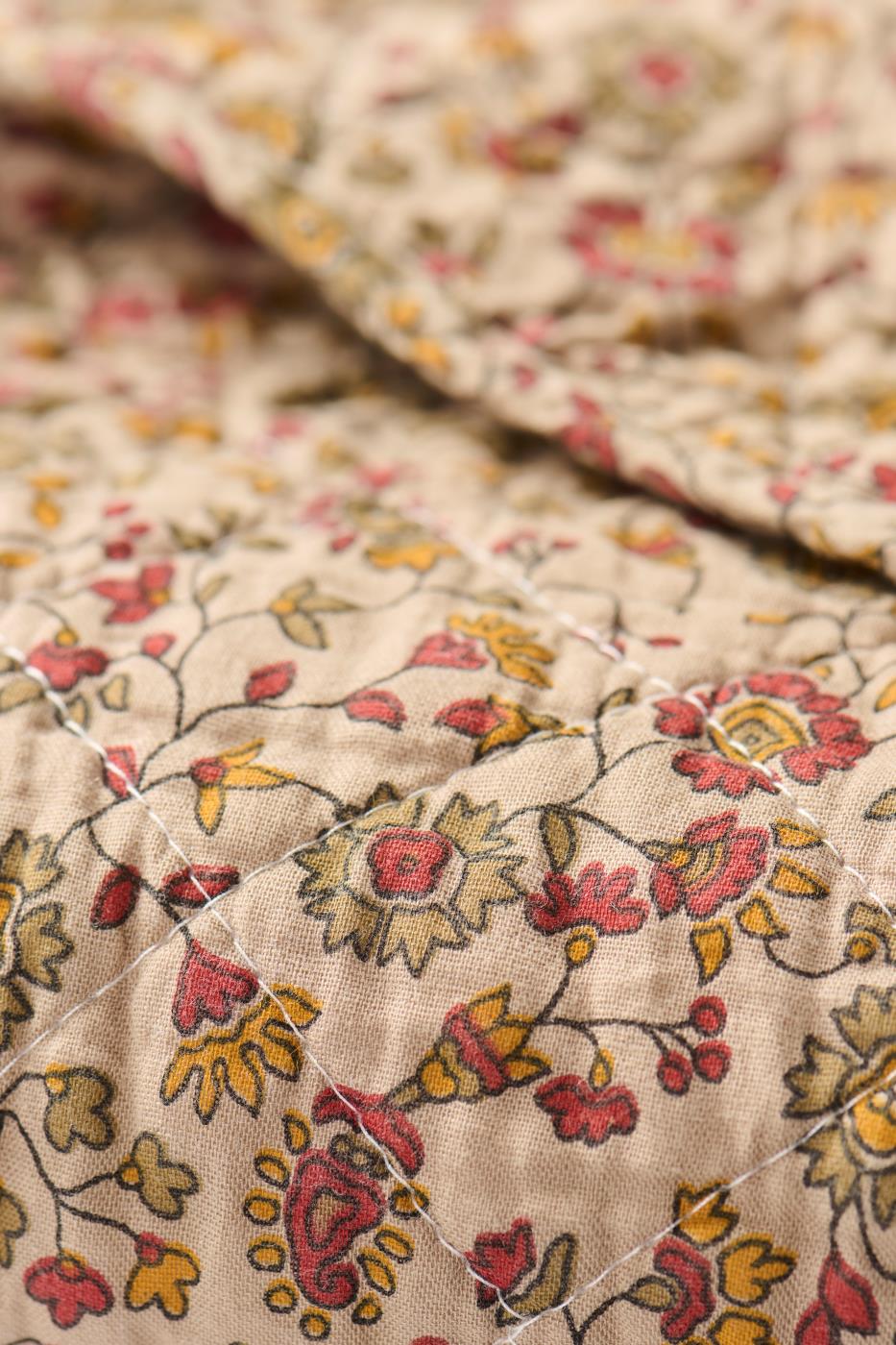 Ib Laursen Quilt braun, rot, orange
