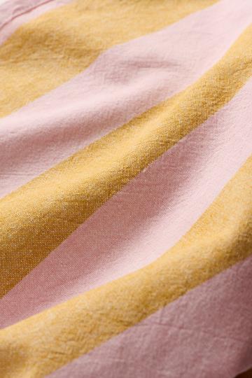 Geschirrtuch Linus m/ mustard und hellrosa breiten Streifen