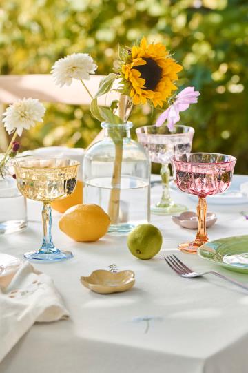 Ib Laursen Stoffserviette Flora m/Margerite butter cream