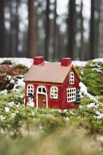 Ib Laursen Haus für Teelicht Stillenat Schneemann