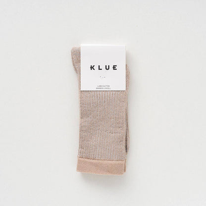 KLUE Glitter-Lurex-Socken aus umweltfreundlichem Lyocell | Mondlicht