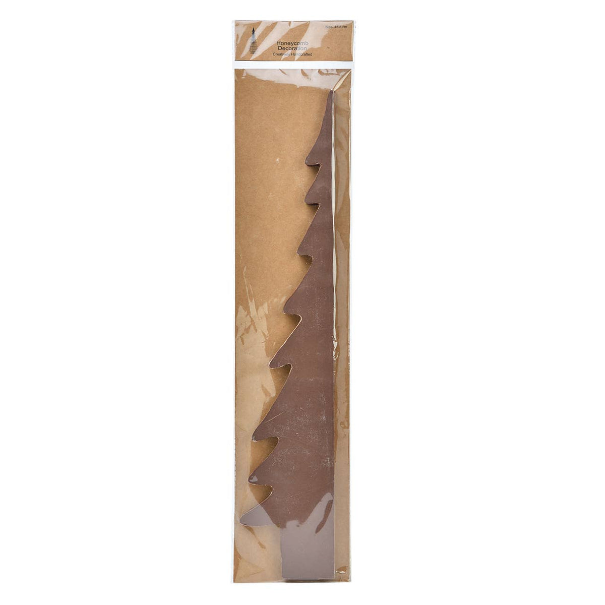 Honeycomb Tannenbaum aus Papier/Pappe Braun (B/H/T) 19x45x19cm