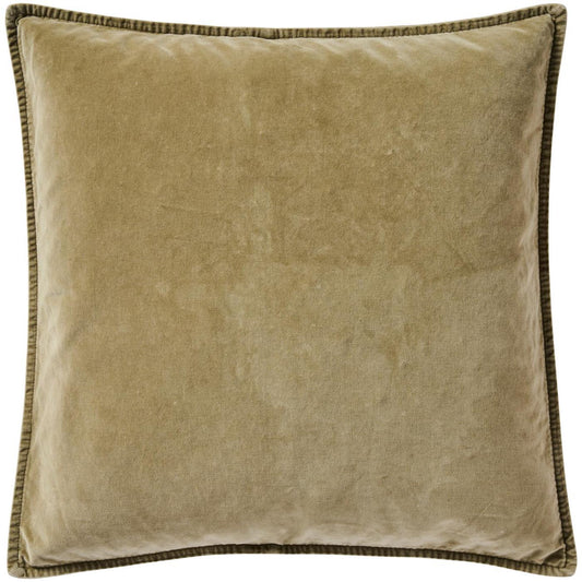 Ib Laursen Kissenbezug Velours eucalyptus green