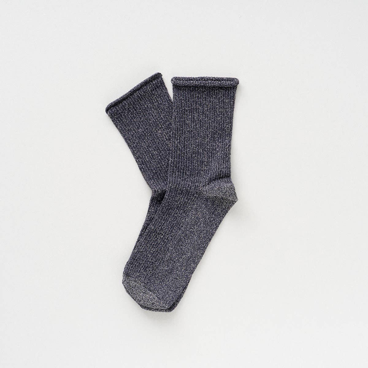 KLUE Glitter Lurex-Socken aus umweltfreundlichem Lyocell | Grau