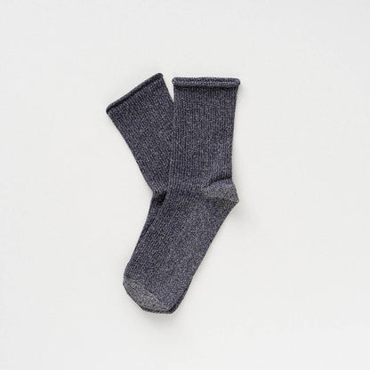 KLUE Glitter Lurex-Socken aus umweltfreundlichem Lyocell | Grau